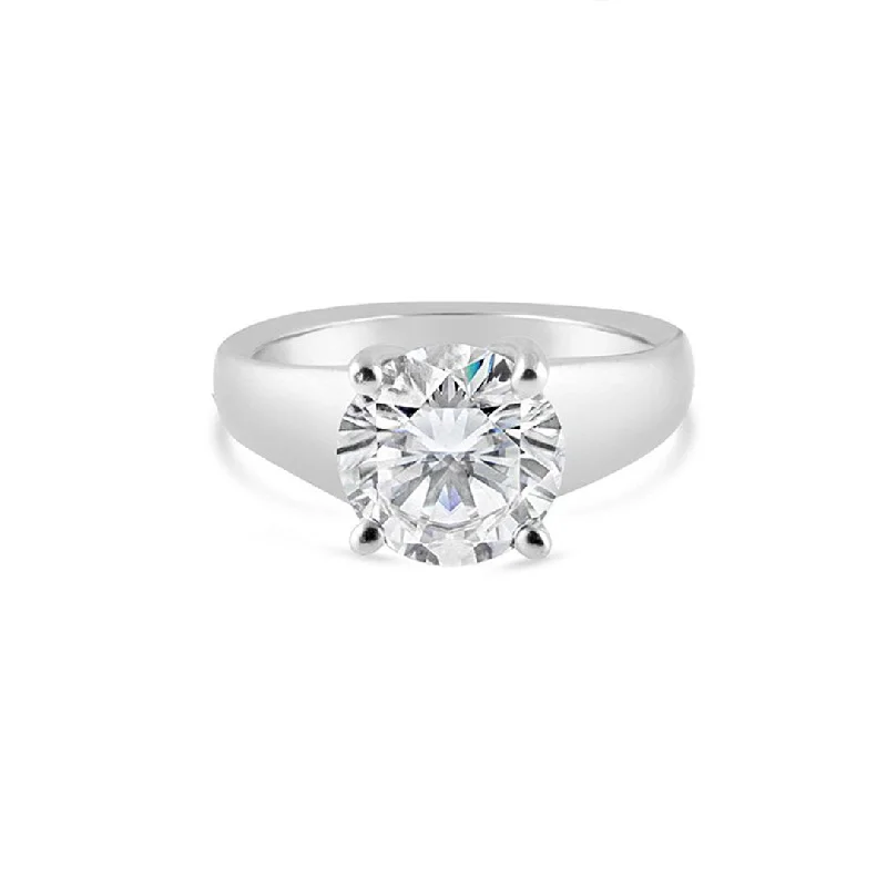 modern engagement ring for women -Solitaire Engagement Ring