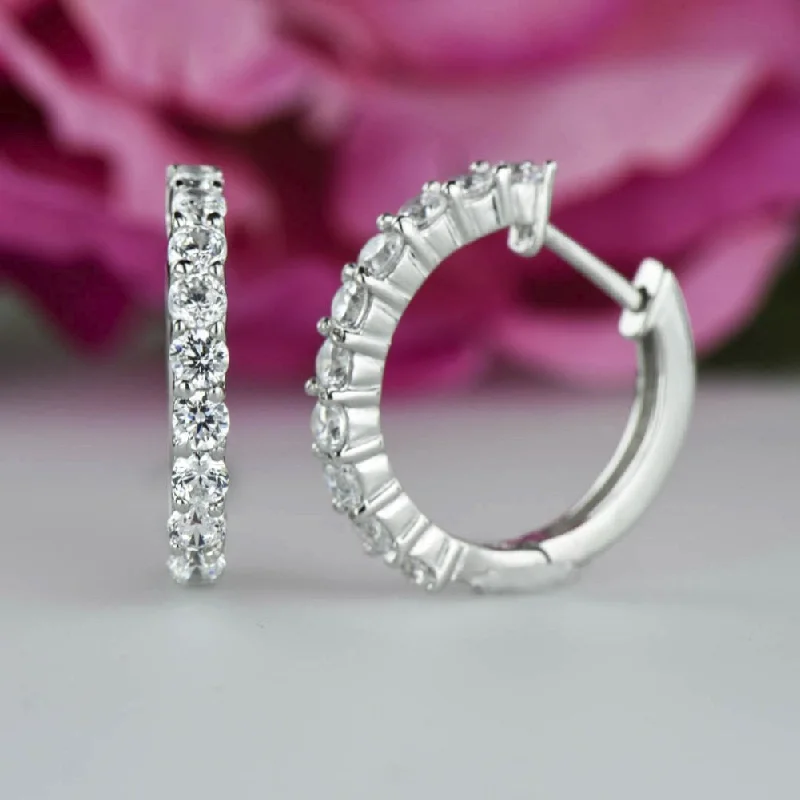 chic stud earrings for women-1.5 ctw Hoop Earrings