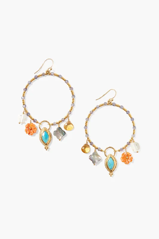 classic gold stud earrings-Chiara Hoop Earrings Multi