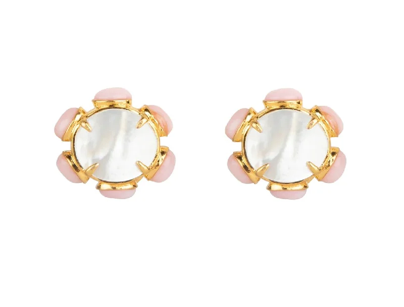 pearl stud earrings for women-Hariette Stud