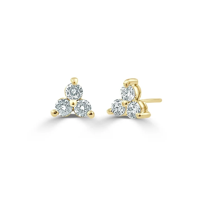 women’s chic stud earrings-Joelle Diamond 1/2ct TDW Studs Earrings 14K Rose Gold - Yellow