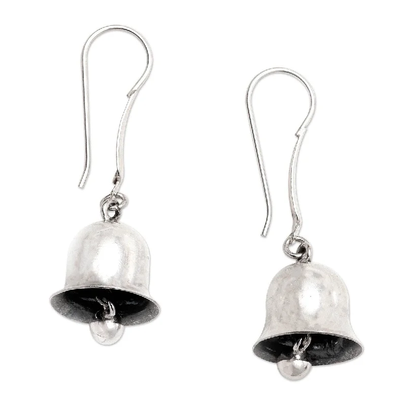 women’s stud earrings set-NOVICA Jingle Bells, Sterling silver dangle earrings - 2*0.6