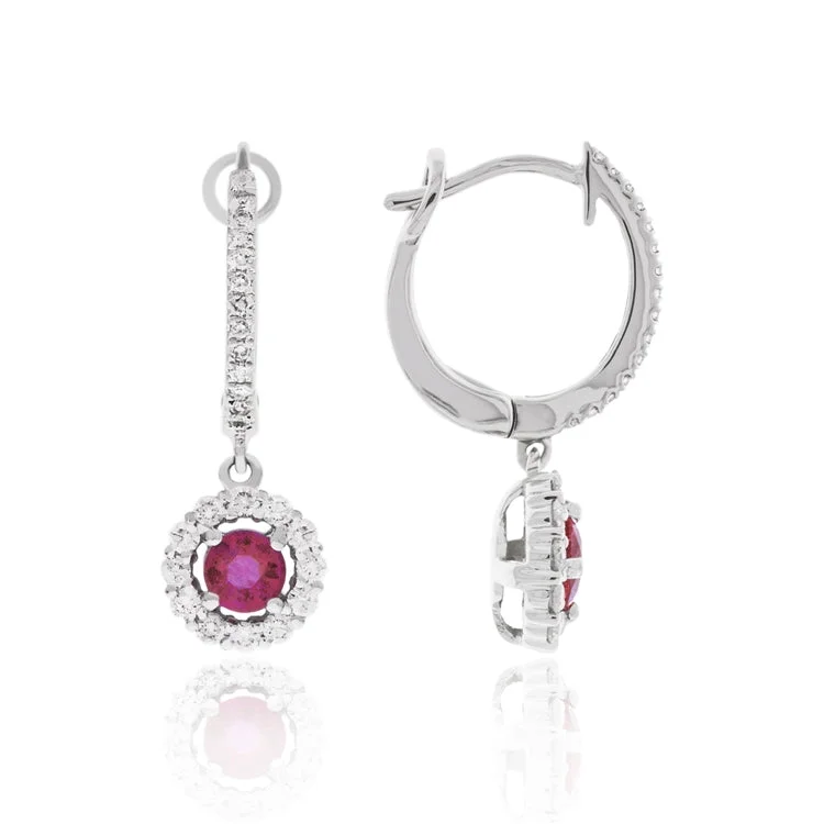 designer stud earrings-Ruby Dangle Earrings