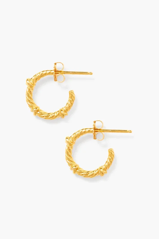 simple pearl stud earrings-Sailor Hoops Mini Gold