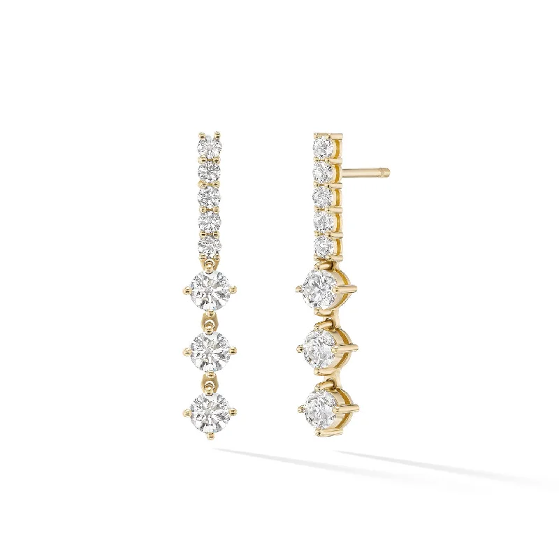 diamond stud earrings for everyday wear-STELLA EARRING Medium