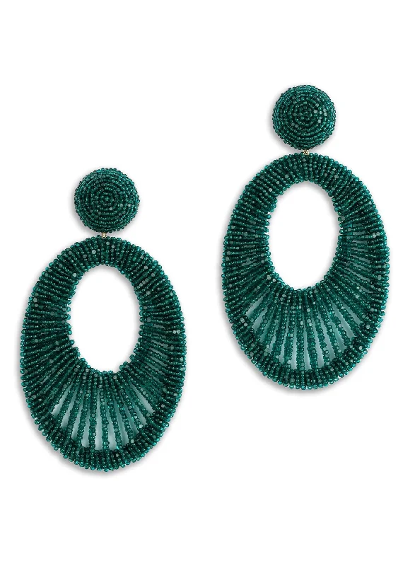 cute stud earrings for women-Cypress Green